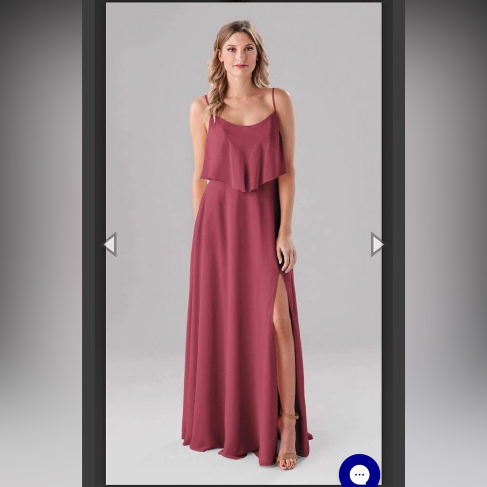 Kennedy Blue Rosewood Bridesmaid Long Dress Size US12